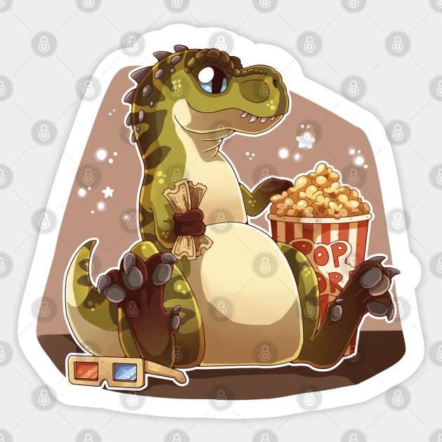 Tyrannosaurus in the movies Sticker by NatureDrawing